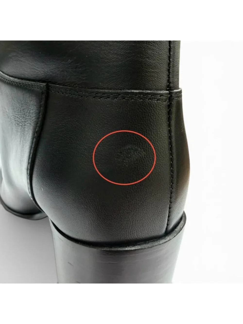Chanel CC Logo Leather Long Boots Black Gold
